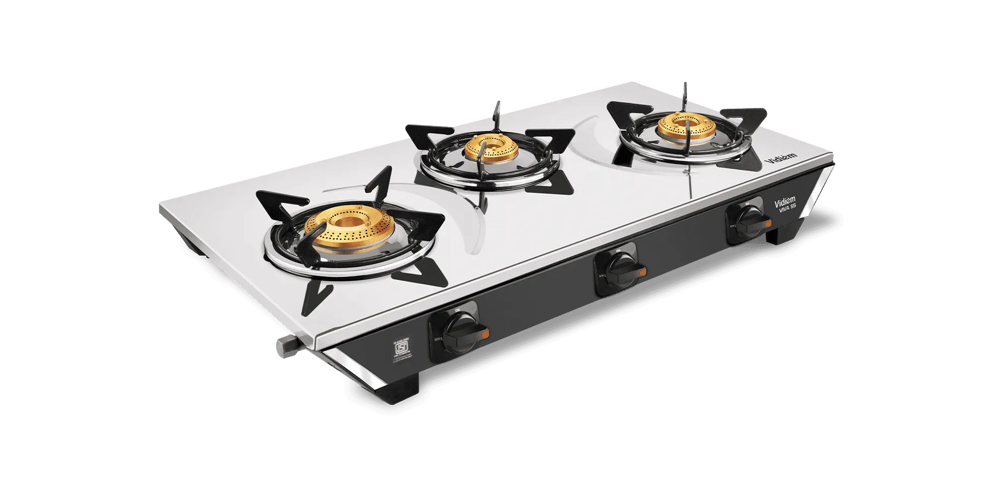 VIDIEM VIVA SS 3 BURNER GAS STOVE