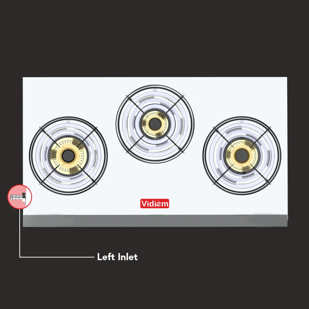 VIDIEM VIVA SS 3 BURNER GAS STOVE