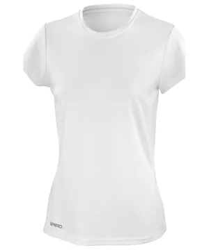 White - Women's Spiro quick-dry short sleeve t-shirt
