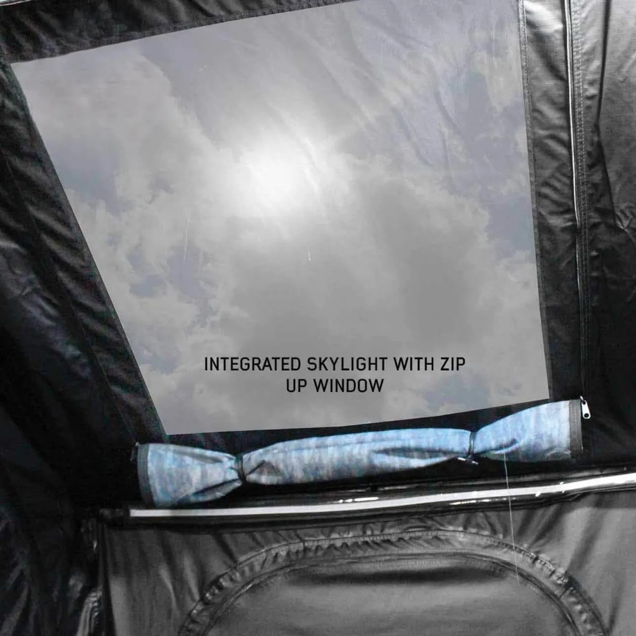 XD Sherpa Hybrid Soft Shell Roof Top Tent, Blue Body & Black Rainfly